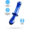 Двусторонний фаллоимитатор SATISFYER DOUBLE CRYSTAL, стекло, голубой, 19,5 см 4045931