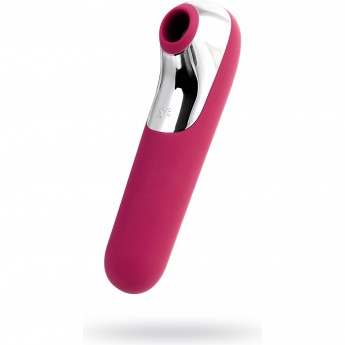 Вакуум-волновой бесконтактный стимулятор клитора SATISFYER DUAL LOVE, Силикон, Красный, 16 см Вакуум-волновой бесконтактный стимулятор клитора SATISFYER DUAL LOVE, Силикон, Красный, 16 см
