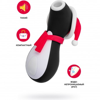 Вакуум-волновой стимулятор клитора SATISFYER PRO PENGUIN HOLIDAY EDITION бесконтактный Вакуум-волновой стимулятор клитора SATISFYER PRO PENGUIN HOLIDAY EDITION бесконтактный