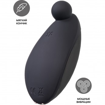 Вибростимулятор клитора SATISFYER SPOT ON 2, черный, 9 см Вибростимулятор клитора SATISFYER SPOT ON 2, черный, 9 см
